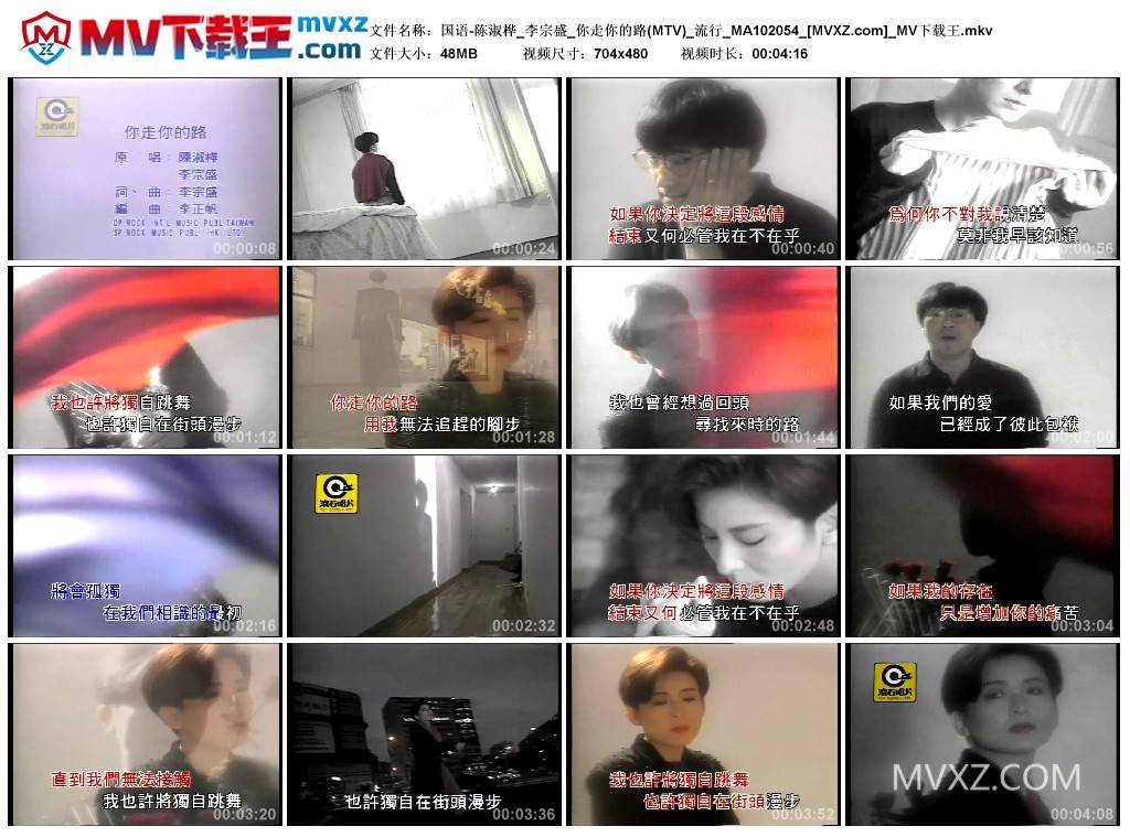 国语-陈淑桦_李宗盛_你走你的路(MTV)_流行_MA102054
